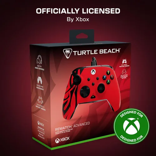 Vista 9 de Turtle Beach Rematch Advanced Wired Gaming Controller Licensed for Xbox Series X S, Xbox One, Windows PC - Colorful, Remappable Buttons, Hair