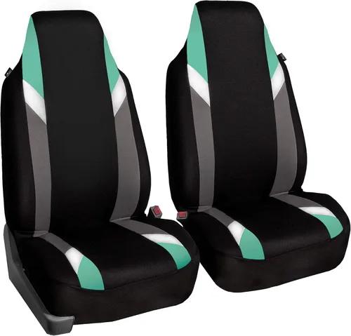 Vista 48 de FH Group Tres filas de 7 plazas, fundas de asiento modernistas de alta calidad, se adaptan a la mayoría de automóviles, camiones, SUV y camionetas