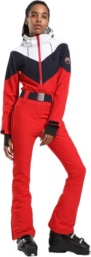 Vista 16 de GSOU SNOW Traje de esquí para mujer, traje de nieve delgado de una pieza, chaqueta de nieve, impermeable, resistente al viento, deportes al aire