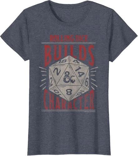 Vista 13 de Dungeons & Dragons Camiseta de manga corta con personajes Rolling Dice Builds, Negro