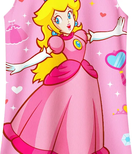 Vista 3 de FLUTTERII Disfraz de princesa para niñas, vestido casual de dibujos animados, disfraz para niños