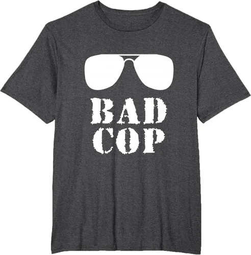 Vista 22 de Bad Cop Funny Police - Camiseta a juego para padre e hijo, Negro, S