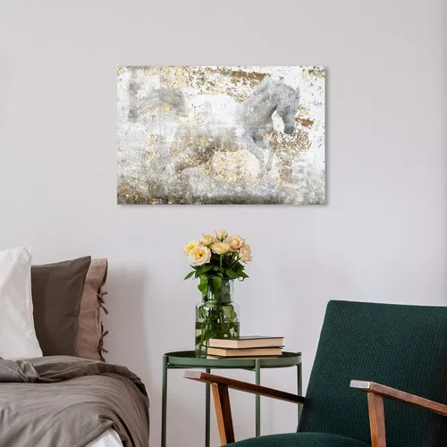 Vista 4 de The Oliver Gal Artist Running Equus Impresión artística contemporánea en lienzo de alta calidad. Colección de decoración de pared de animales