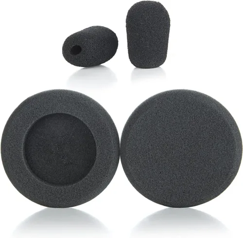 Vista 5 de Almohadillas de espuma de repuesto para auriculares con micrófono de oído compatibles con VXI BlueParrott B250-XT B250-XTS Accesorios