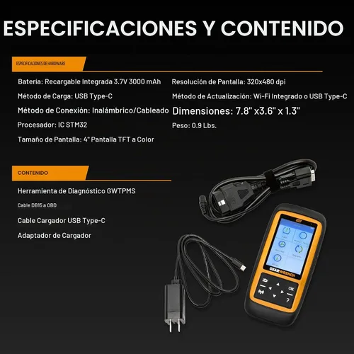 Vista 4 de GEARWRENCH Herramienta universal de programación y diagnóstico TPMS