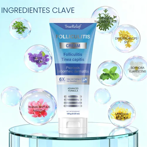 Vista 3 de Crema de foliculitis Alivia y ayuda a eliminar protuberancias en el cuero cabelludo, la cara, el cuerpo y los glúteos para pelos encarnados