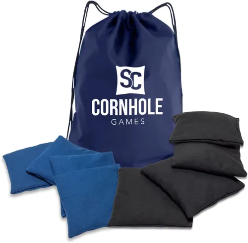 Vista 33 de Bolsas de cornhole resistentes al clima (juego de 8) - Tamaño/peso profesional de regulación (16 oz) - Uso en tableros de cornhole profesionales