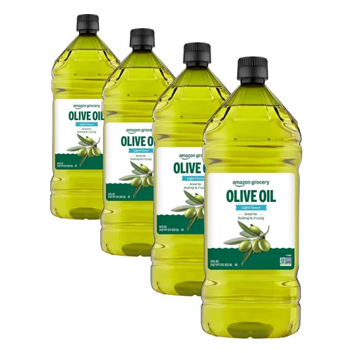 Vista 6 de Amazon Grocery, Aceite de oliva, sabor ligero, 16.9 onzas líquidas (anteriormente Amazon Fresh, el embalaje puede variar)