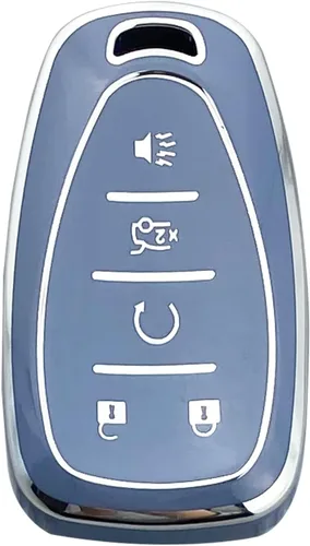 Vista 10 de Funda para Llavero Compatible con Chevy Camaro Cruze Equinox Malibu Traverse Blazer Volt Bolt Sonic Trax