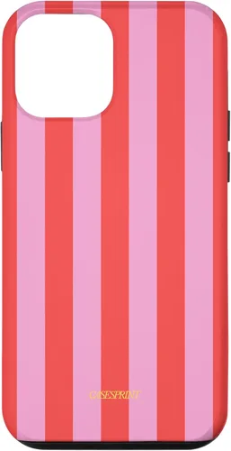 Vista 16 de Funda de rayas rojas rosas para iPhone 17