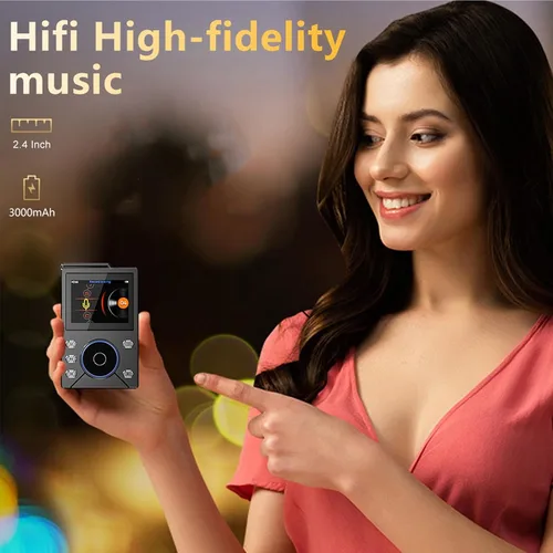 Vista 3 de Tangxi Reproductor de MP3 de alta fidelidad, reproductor de música de audio digital de alta resolución Bluetooth 5.4, reproducción DSD FLAC sin