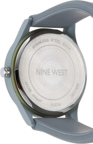 Vista 4 de Nine West Womens Textured Silicone Strap Watch NW2737