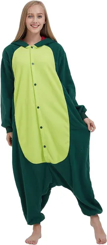 Vista 3 de SimZoo Adult Animal Onesie Pajamas, Men and Women's Animal Cosplay Costume Sleepwear, One-Piece Unisex Homewear