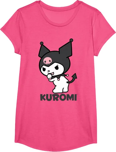 Vista 11 de Sanrio Kuromi - Camiseta con logotipo en la parte trasera Gris Oscuro