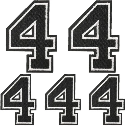 Vista 80 de Parches de letras para planchar, 5 piezas de letras individuales bordadas completas para ropa, vestido, sombrero, jeans, accesorios de bricolaje