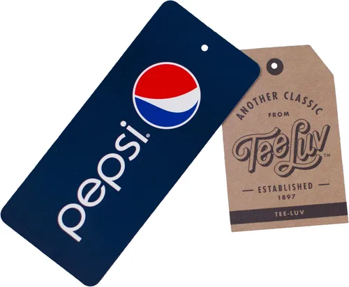 Vista 4 de Tee Luv Camiseta retro Pepsi Ringer, BlancoRojo