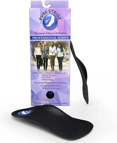 Vista 6 de Pure Stride Vestido ortopédico profesional para hombre, inserción de zapato y soporte para metatarsianos, arco alto, pies planos, alivio del dolor