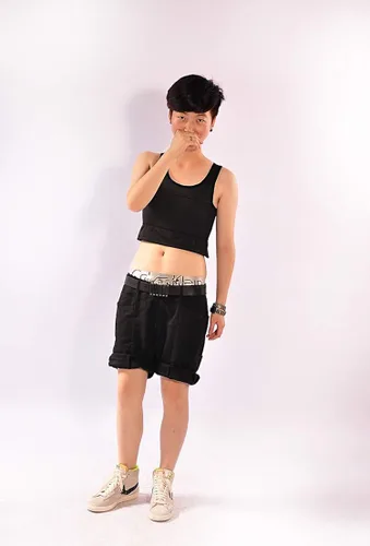 Vista 4 de MISWSU - Carpeta de compresión elástica para el pecho sin clips para Tomboy Trans Lesbianas