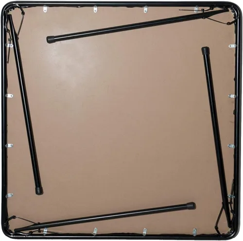 Vista 3 de Serie XL mesa rectangular plegable para cartas y juegos de 38 pulgadas, extra grande, accesible para silla de ruedas, Acero, Beige
