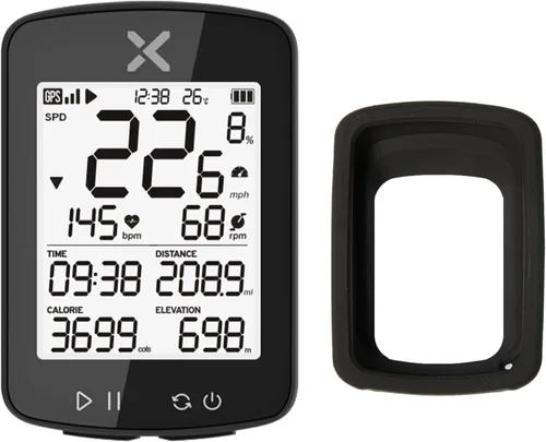Vista 9 de XOSS G+ Gen2 GPS Bike Computer ANT+/ Bluetooth IPX7 Impermeable Ciclismo Ordenador de Ciclismo Recargable Velocímetro Odómetro con pantalla LCD