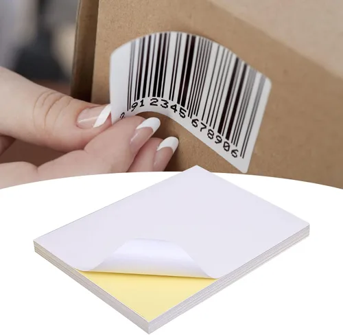Vista 5 de Papel de impresión autoadhesivo, 100 unidades, papel adhesivo imprimible A4, papel adhesivo de acabado práctico mate (100 unidades)