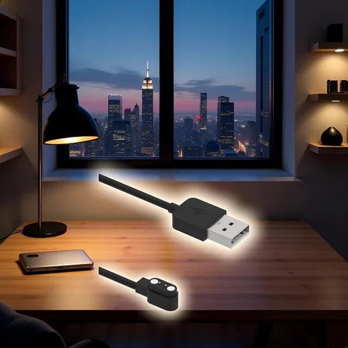 Vista 8 de Compatible con cargador de reloj inteligente Da Fit, cable de cargador USB de repuesto de 3.3 pies, cable de carga para reloj inteligente, reloj