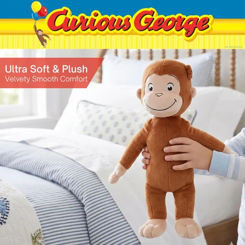 Vista 4 de Curious George Kids Bedding - Almohada de felpa súper suave y acogedora, 18 pulgadas (producto oficial) por Franco