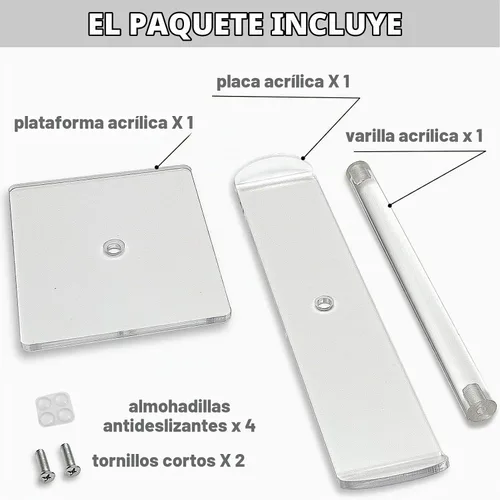 Vista 6 de Soporte de diadema de acrílico, organizador de accesorios para el cabello, soporte transparente para niñas