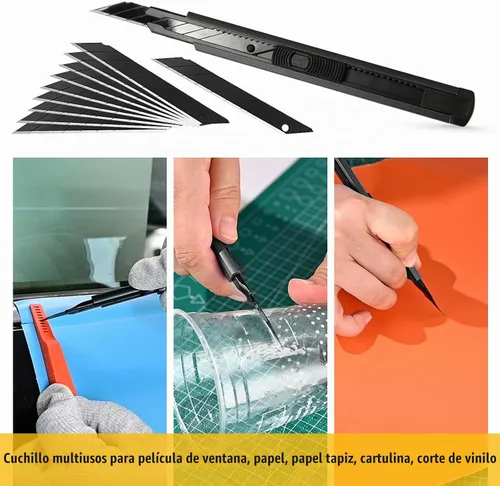 Vista 8 de Gomake Juego de herramientas de envoltura de vinilo, kit de tinte de ventana, espátula de goma pequeña, kit de aplicación de tinte de ventana