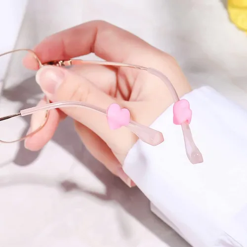 Vista 7 de 15 pares de retenedores de silicona para gafas, agarre para las orejas, ganchos para las orejas, soporte antideslizante, tapones para anteojos