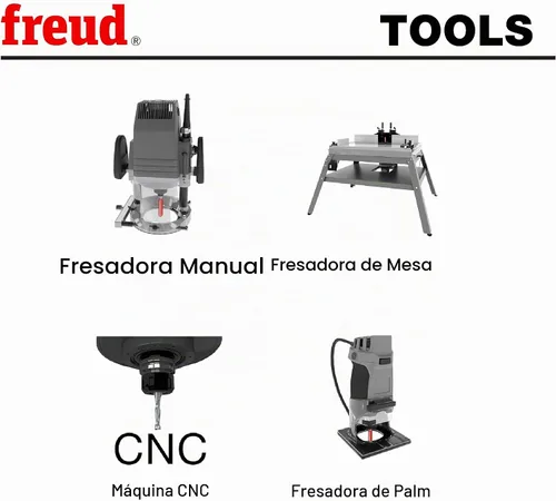 Vista 4 de Freud 18-100 brocas para router, de 1/8 pulgadas de diámetro con vástago de 1/4 pulgadas.