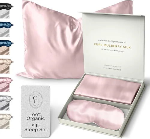Vista 26 de FUNDA DE ALMOHADA DE SEDA DE MORERA 100% SUNDAYSILKS™, Fundas de almohada de seda para cabello y piel, Superior a la funda de almohada de satén