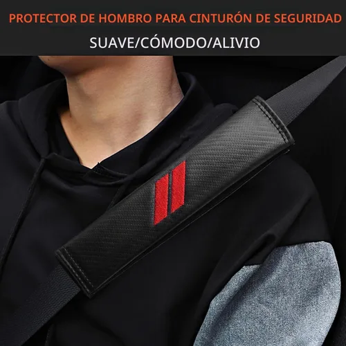 Vista 3 de 2 piezas de fundas para cinturón de seguridad para accesorios Dodge, almohadillas para cinturón de seguridad compatibles con Dodge Charger Durango