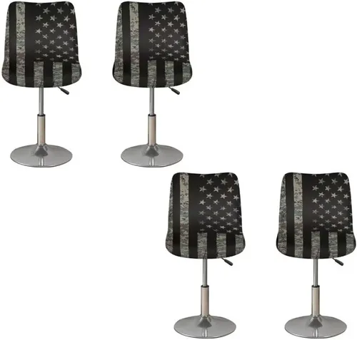 Vista 247 de American Eagle - Juego de 2 fundas para taburetes de bar para sillas de comedor, impermeables, antideslizantes, tamaño universal