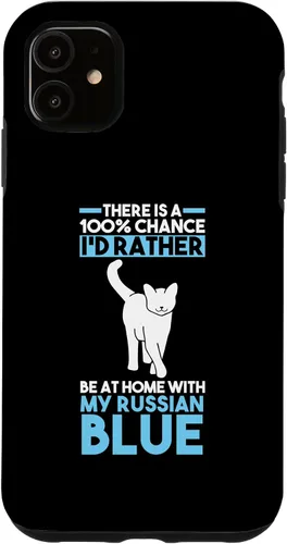 Vista 5 de Funda azul rusa para iPhone 15 Cat