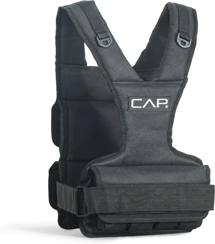 Vista 17 de CAP - Chaleco con peso ajustable de 20 a 150 libras para entrenamiento de fuerza, correr y entrenamientos, chaleco de peso para hombres y mujeres