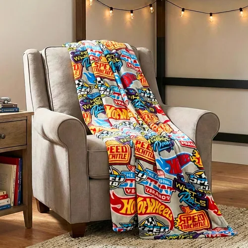 Vista 45 de Franco Dog Man Supa Book - Ropa de cama para niños, manta de felpa súper suave y acogedora, 40 x 50 pulgadas, (producto oficial)