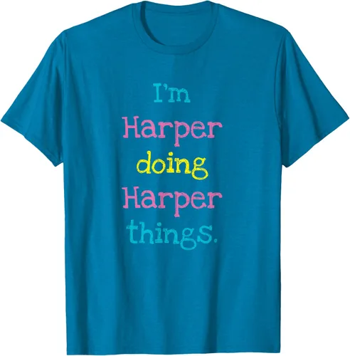 Vista 9 de Harper - Camiseta de regalo para niños con texto personalizado