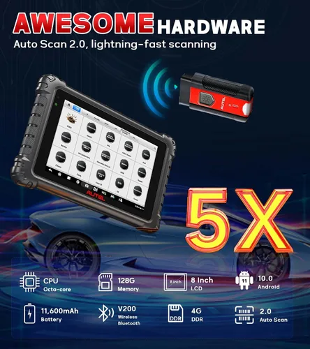 Vista 5 de Autel MaxiSYS MS906 Pro V2.0 2026 escáner automotriz profesional, igual que MS906 MAX, hasta MS906BT MS908 MK908, pruebas bidireccionales 3K+