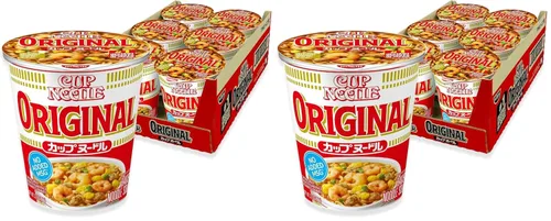 Vista 14 de Nissin Taza de fideos ramen con proteína, sabor a pollo picante con caldo de huesos, 16g de proteína, taza de 2.54 onzas (paquete de 6)