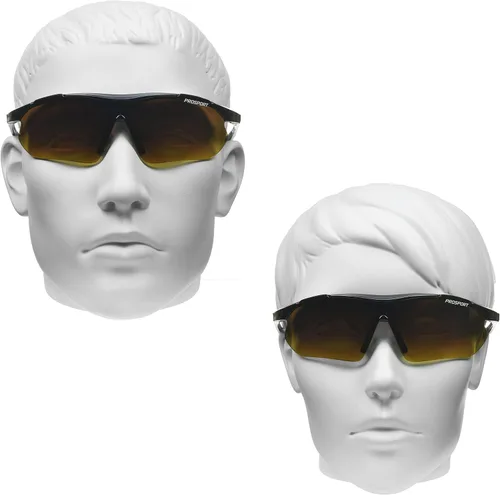 Vista 3 de proSPORT BIFOCAL - Lentes de sol para hombres y mujeres, bloqueo de luz azul, lente ámbar HD, semisin montura envolvente, conducción de golf