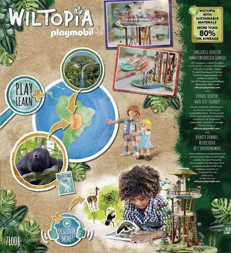 Vista 4 de Playmobil Torre de investigación Wiltopia con brújula