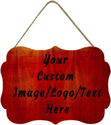 Vista 35 de Letrero de bienvenida de madera personalizado para puerta delantera, letrero personalizado para el hogar, decoración de puerta con imagen/texto COL-7