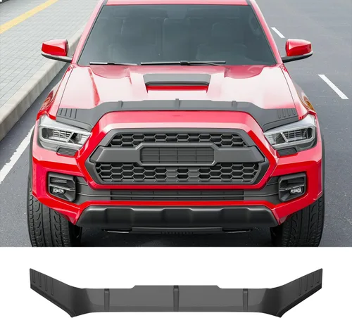 Vista 12 de powoq Deflector de Capó Compatible con Deflector de Capó de 2009-2018 Dodge RAM 1500 Protector de Capó de TPE de Reemplazo para 2009 2010 2011 2012