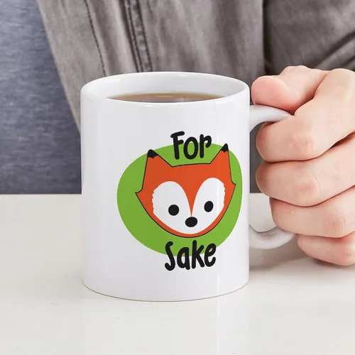 Vista 6 de CafePress Taza de café de cerámica For Fox Sake de 11 oz (11.0 fl oz)