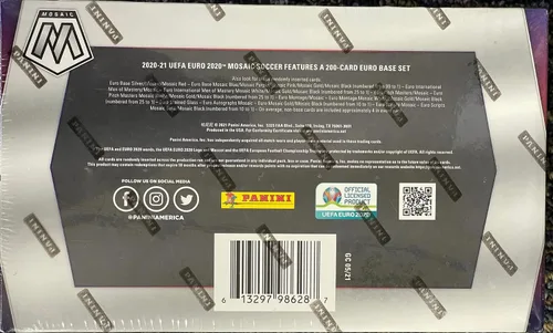 Vista 2 de Panini Mosaic UEFA Euro 2020 - Caja HOBBY de fútbol 2021 (10 unidades/bx)