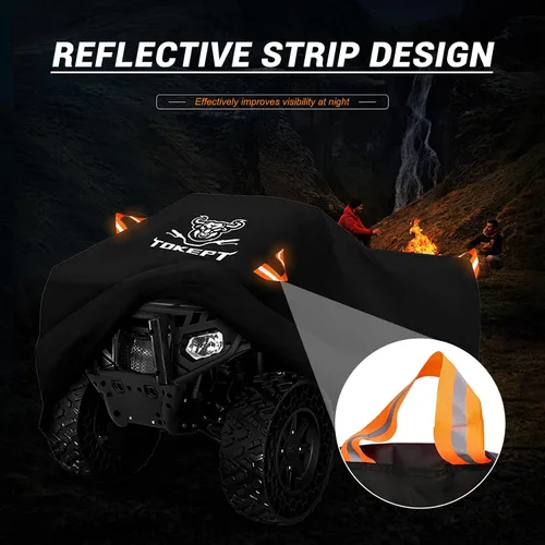 Vista 5 de Funda para ATV, funda impermeable resistente para 4 ruedas, funda para quad, protección para todo tipo de clima, resistente a la UV, protección al