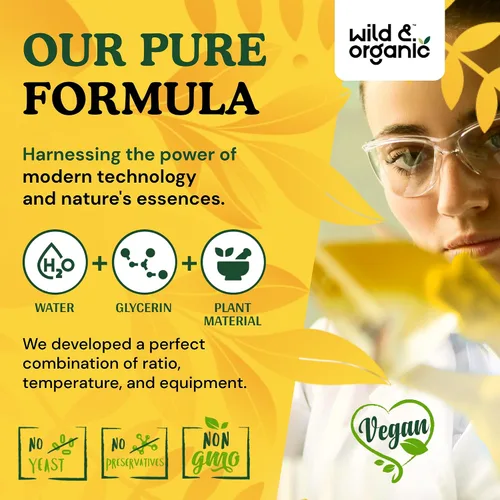 Vista 8 de Wild & Organic Gotas líquidas de extracto de jengibre, apoyo inmunológico y digestivo, suplemento líquido de raíz de jengibre, tintura vegana, sin