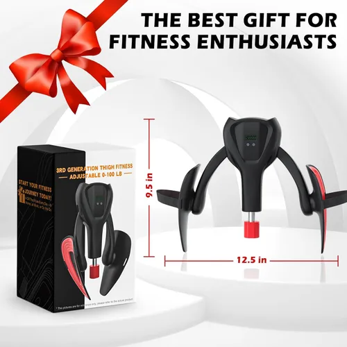 Vista 7 de 3rd Gen Inner Thigh Leg Train Exercisers 0-100 lbs Adjustable Resistance with Leg Straps Band Pelvic Floor Kegel Hip Exercise Workout Equipment