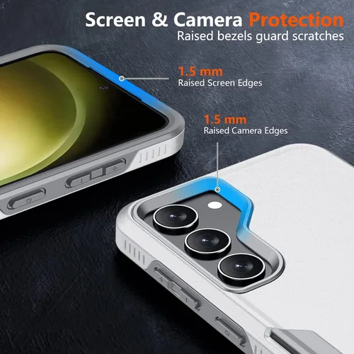 Vista 11 de SPIDERCASE Funda diseñada para Samsung Galaxy S23, [protección contra caídas de grado militar de 10 pies], paquete de 2